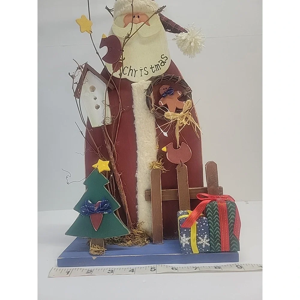 Vintage Wooden‎ Santa Christmas Decor 14